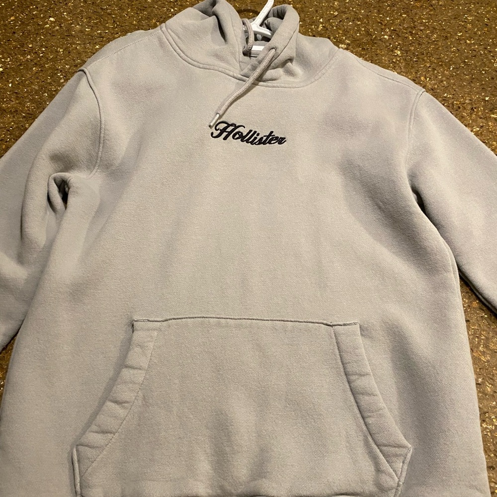 Hollister Light Gray Hoodie XS